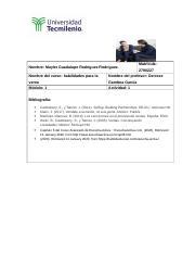 Actividad 1 Habilidades Para La Venta 1 Docx Nombre Maylet