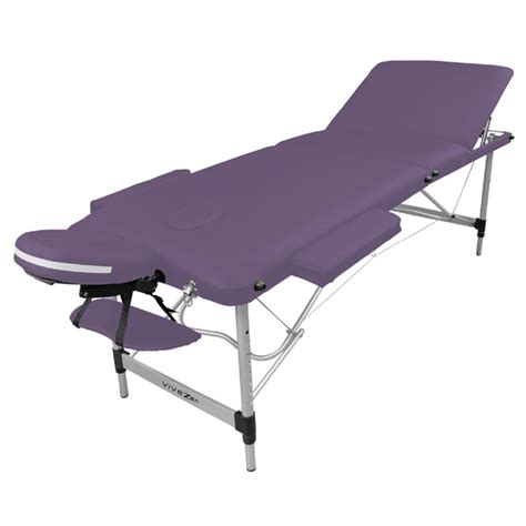 Table De Massage Pliante 3 Zones En Aluminium Accessoires Et Housse