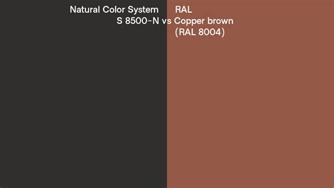 Natural Color System S N Vs Ral Copper Brown Ral Side By