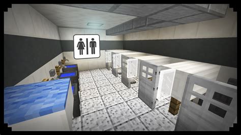 Minecraft How To Make A Public Restroom Youtube