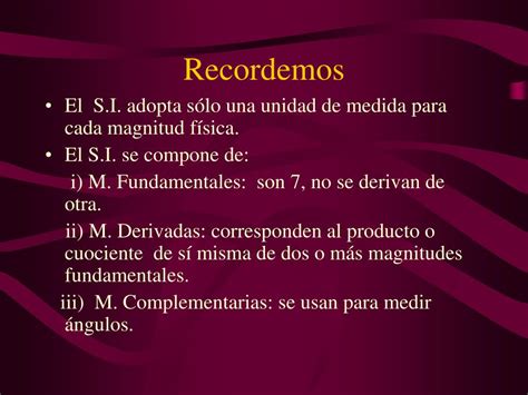 Ppt Tema Magnitudes Y Unidades Powerpoint Presentation Free