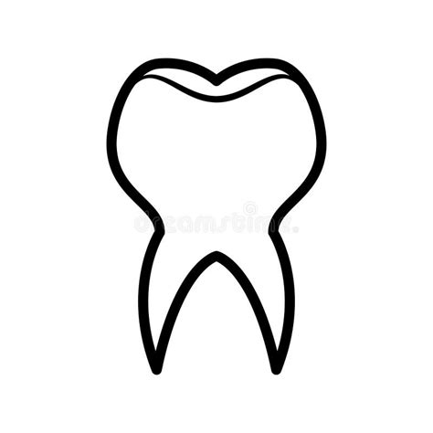 Ic Ne De Dent Conception De Soins Dentaires Dessin De Vecteur