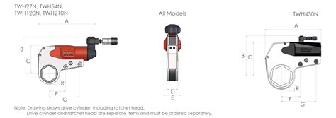 TWH N Range Hi Force Hydraulic Tools