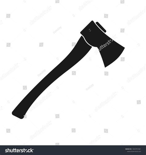 Lumberjack Axe Silhouette. Clipart image isolated on white background # ...