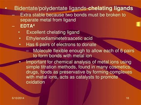 Ppt Transition Metals Ligands Powerpoint Presentation Free