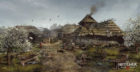 The Witcher 3: Wild Hunt - Village Concept Art by Marmad | The witcher 3, The witcher, Witcher 3 art