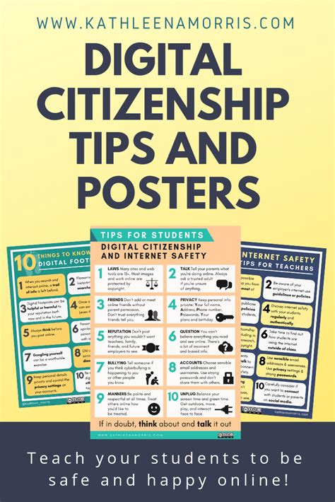 Digital Citizenship Internet Safety Tips And Posters For Teachers