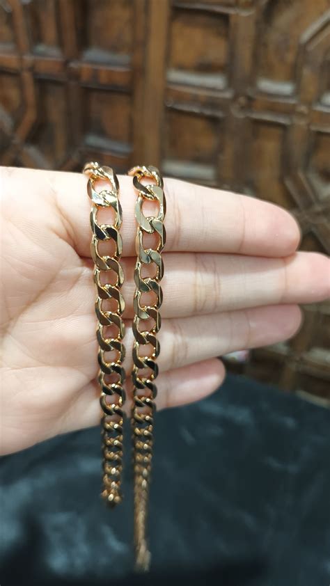 K Yellow Gold Filled Curb Chain Necklace Curb Chain K Gold Filled