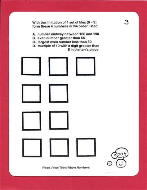 Place Value Tiles Whole Numbers Marcy Cook Math