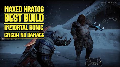 Maxed Kratos Best Build Immortal Runic Thor Boss Gmgow God Of War