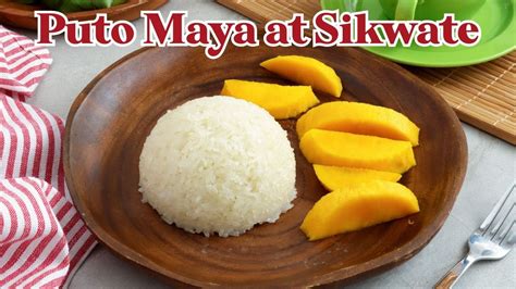 Puto Maya At Sikwate Sticky Rice Cake Tsokolate YouTube