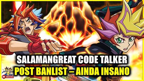 Deck Meta F P Salamangreat Code Talker Post Banlist No Yugioh Duel