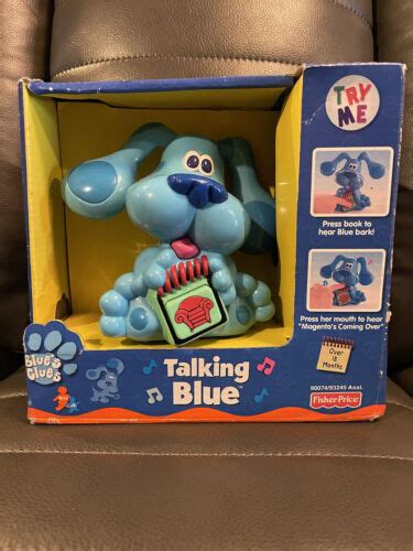 NEW IN BOX Fisher Price Talking Blue 6 Inch Plastic Figure Blues Clues