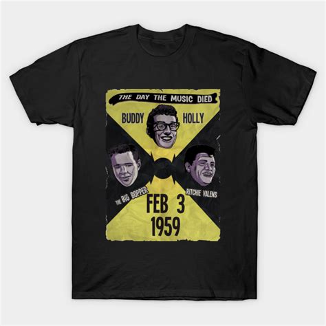 The Day The Music Died Buddy Holly T Shirt Teepublic