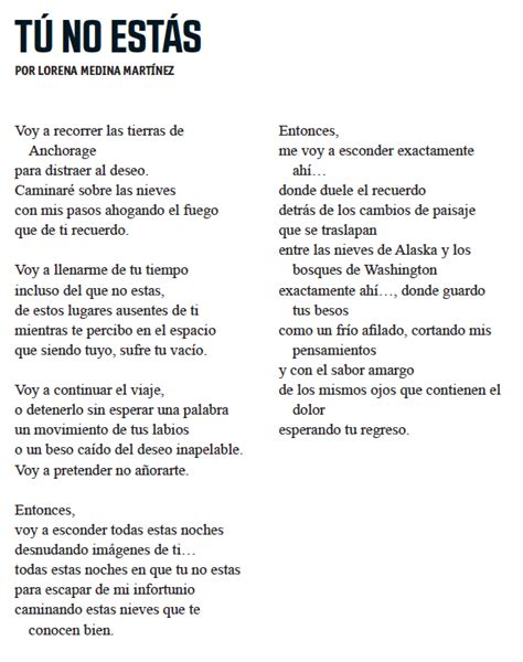 Poema TÚ No EstÁs Sol De Medianoche