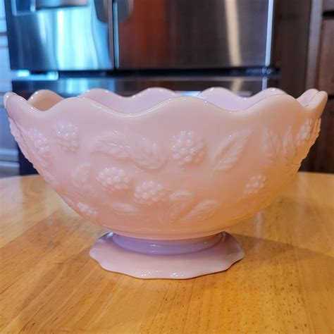 Pink Milk Glass Etsy