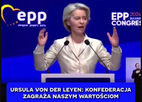 Szefowa Komisji Europejskiej Ursula Von Der Leyen Zaatakowa A