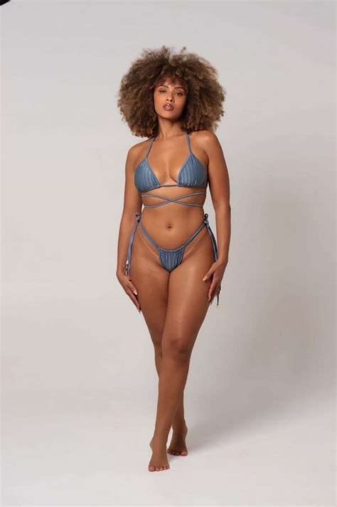 Rose Bikini Blue Mabi Swimwear