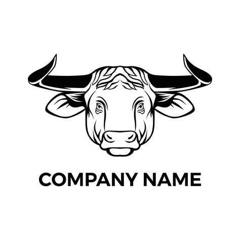 Bull Head Vector Logo Template 18892393 Vector Art At Vecteezy