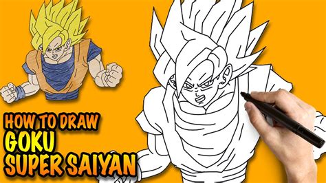 Como Dibujar A Goku How To Draw Goku Speed Draw Dragon Ball Super Images