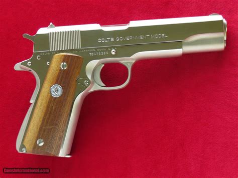 Colt Mk Iv Series Government Model Nickel Finished Cal Acp