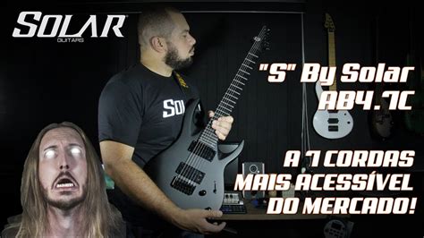 S By Solar Guitars AB4 7 STRING GUITAR GUITARRA DE 7 CORDAS