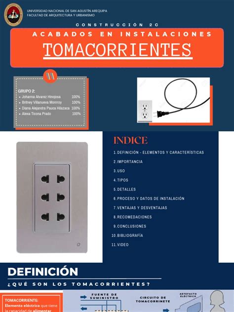 Tomacorrientes Pdf Enchufes Y Tomas De Corriente Alterna Electricidad