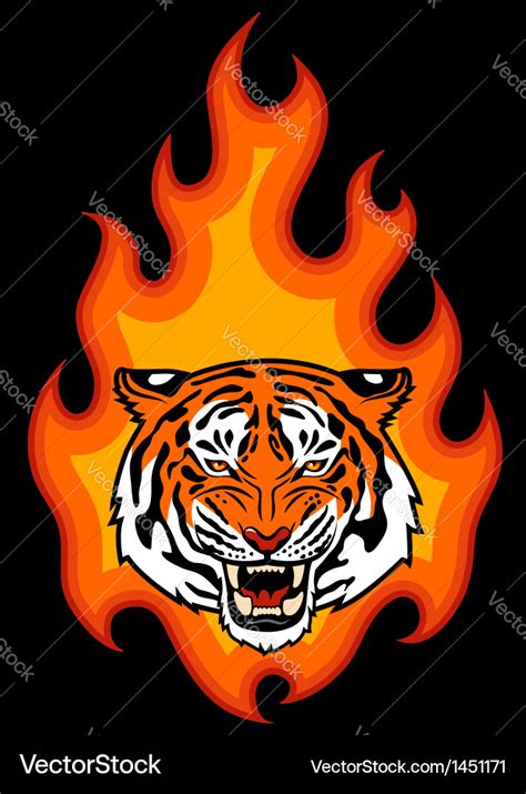 Tribal Fire Royalty Free Vector Image Vectorstock