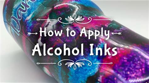 How To Apply Alcohol Ink To A Tumbler YouTube