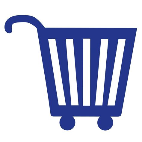 Shopping Cart Vector Icon Flat Design Isolated On White Background