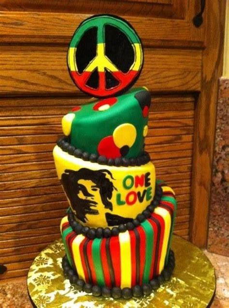 My ♥ Of Jamaican Culture Bob Marley Cakes Jamaican Party Rasta Cake