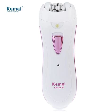 Kemei Lady Shaver Mini Rechargeable Washable Cordless Epilator Electric