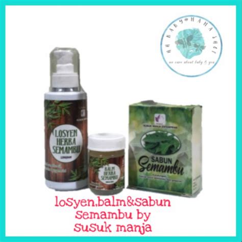 Balm Herba Losyen Herba Sabun Semambu Susuk Manja Shopee Malaysia