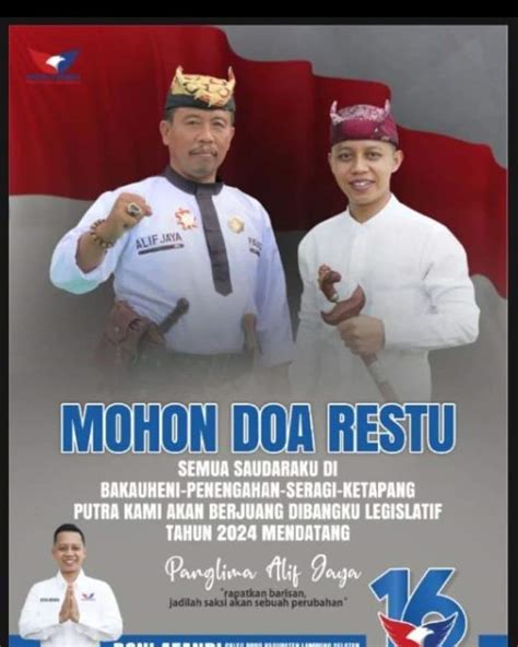 Doni Afandi SE Putra Sulung Panglima Alif Jaya Dari MARGA RATU