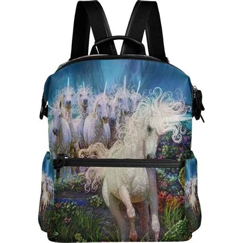 Sac Dos D Cole Motif Licorne Dans For T Magique Pour Adultes Ou