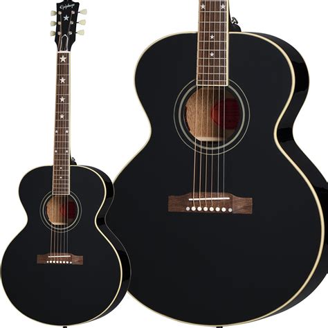 Epiphone J 180 LS Ebony アコースティックギター Inspired by Gibson Custom エピフォン