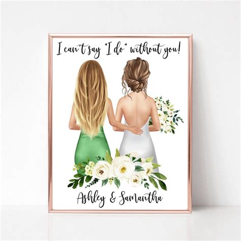 I Can T Say I Do Without You Maid Of Honor Proposal Etsy In