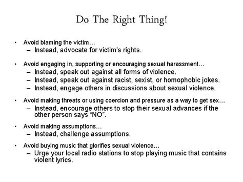 101 Things You Can Do To Prevent Sexual