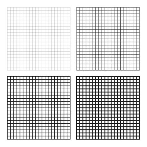 Premium Vector Black Grids Grids Squares On White Background Vector Illustration