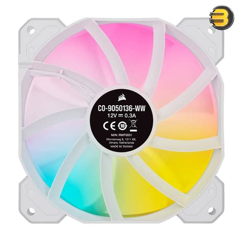 Corsair Icue Sp120 Rgb Elite Performance 120mm Pwm Triple Fan Kit With