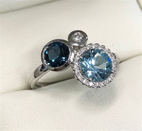 London Blue Topaz Sky Blue Topaz And Diamond Ring Epica Jewellers