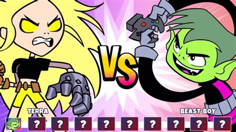 Teen Titans Go Jump Jousts 2 Terra Vs Beast Boy Whos Better Fighter