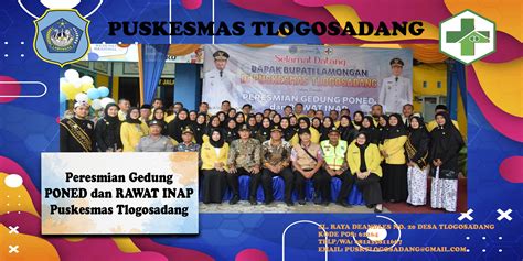 Peresmian Gedung Poned Dan Rawat Inap Puskesmas Tlogosadang Puskesmas