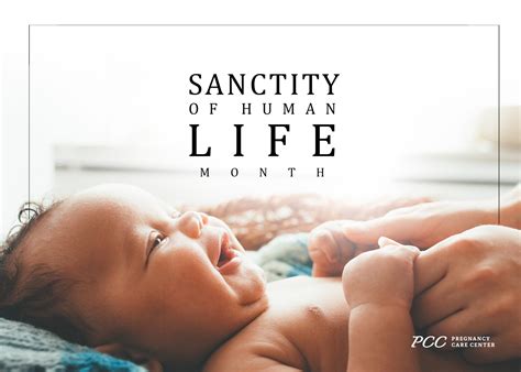 Sanctity Of Human Life Month Pcc