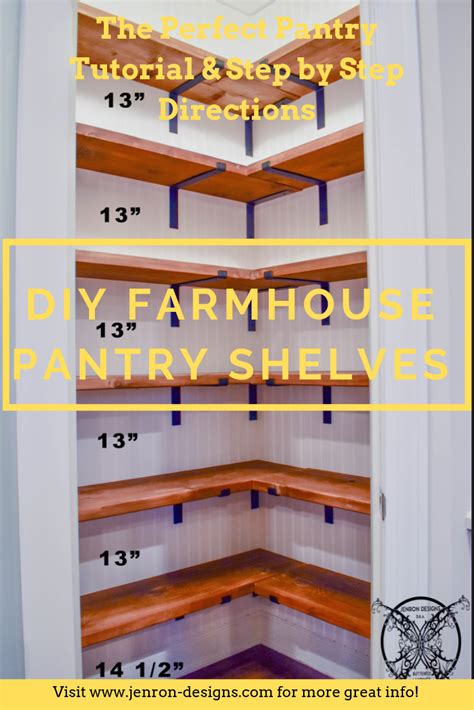 Diy Farmhouse Pantry Shelves Artofit