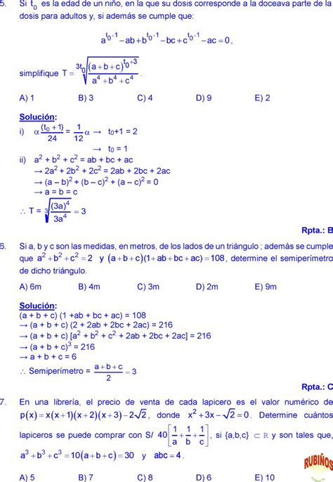 Productos Notables Ejercicios Resueltos Paso A Paso Pdf En 2020 Cursos De Matematicas