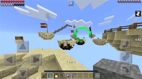 Minecraft Pe Sky Wars Jogando Umas Partidas Fren Ticas Youtube