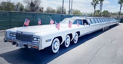 Man Builds Foot Limo With Swimming Pool Helipad Sets Guinness