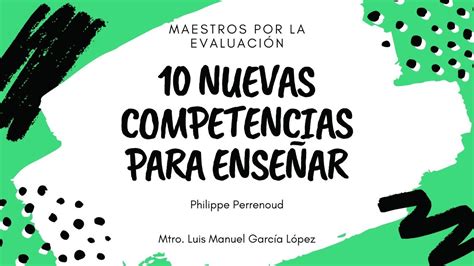 10 NUEVAS COMPETENCIAS PARA ENSEÑAR YouTube