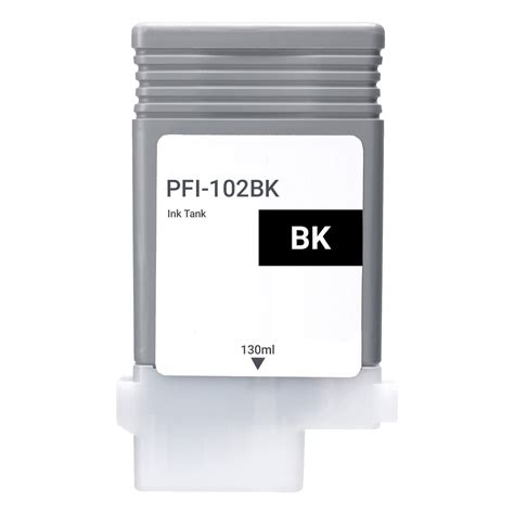 Canon PFI 102BK Black Ink Cartridge 0895B001 Compatible